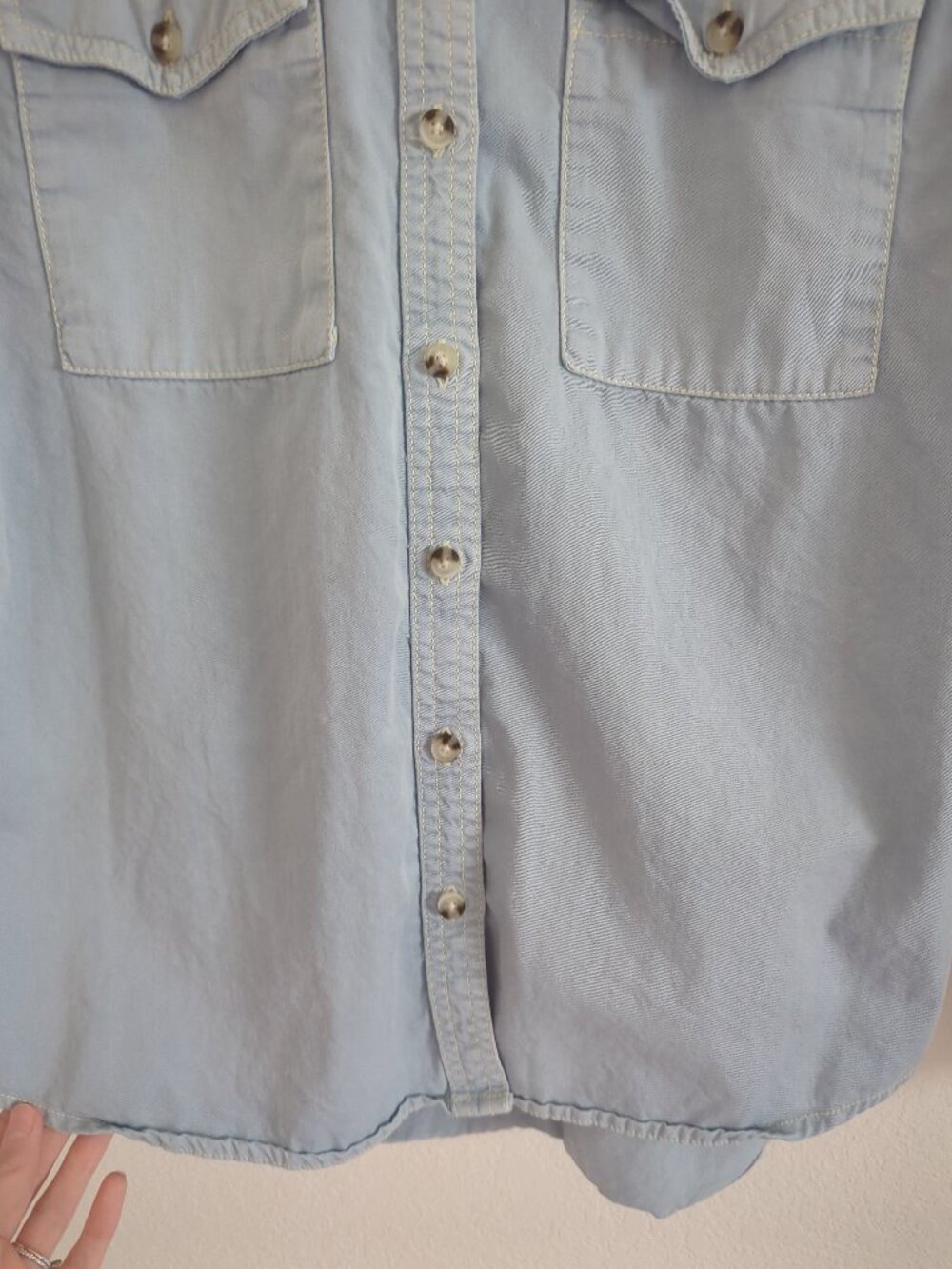 Toad&Co Arroyo Twill Organic Cotton Button Down Shirt Womens Small - Picture 5 of 13